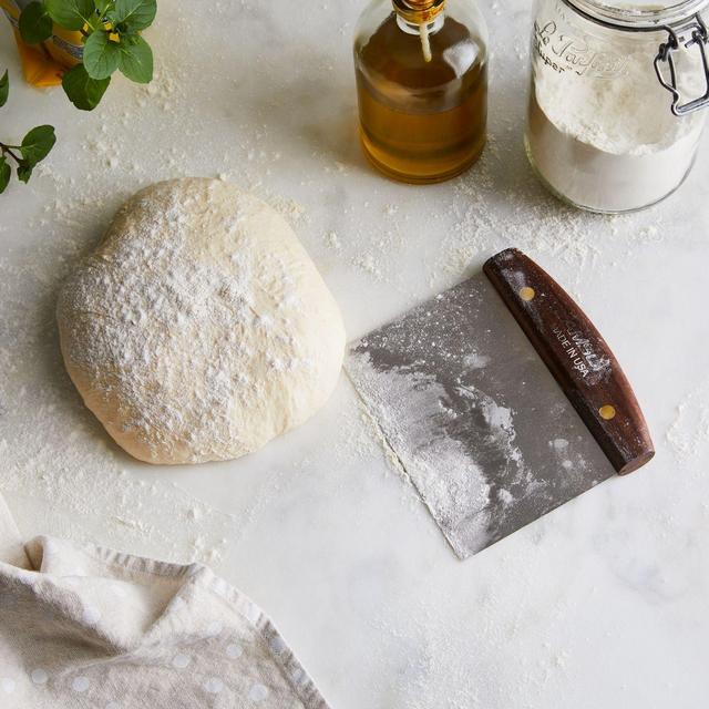 Dough Scraper with Walnut Handle