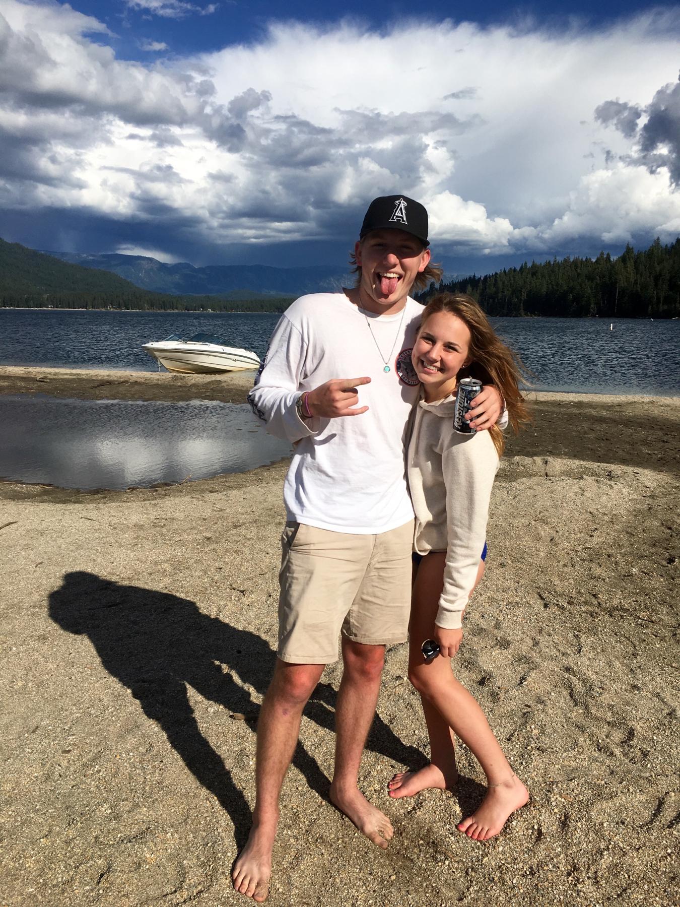 Our first photo as a couple together! At a good friend's cabin on Lake Wenatchee for Labor Day Weekend 2016.
