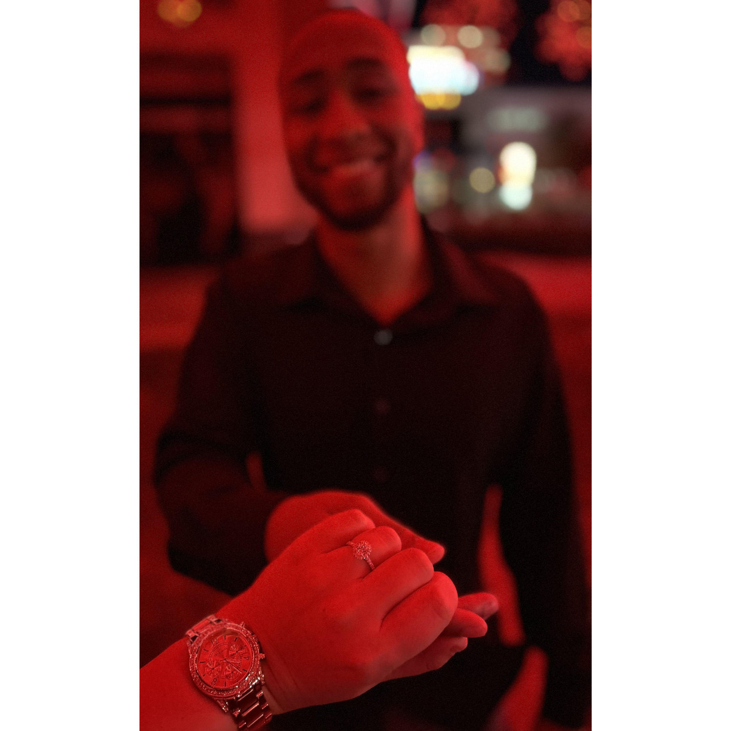 The night we got engaged!