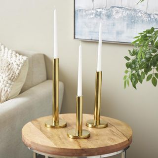 3-Piece Slim Decorative Candle Holder Set