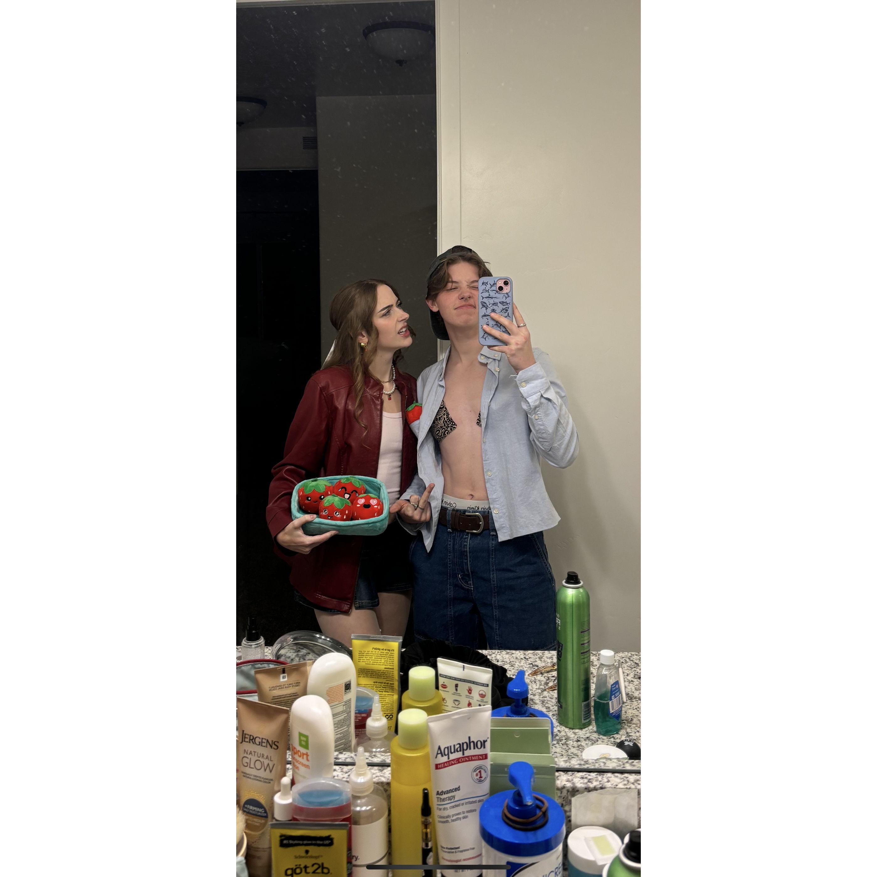 Halloween time again! We overdressed as usual.