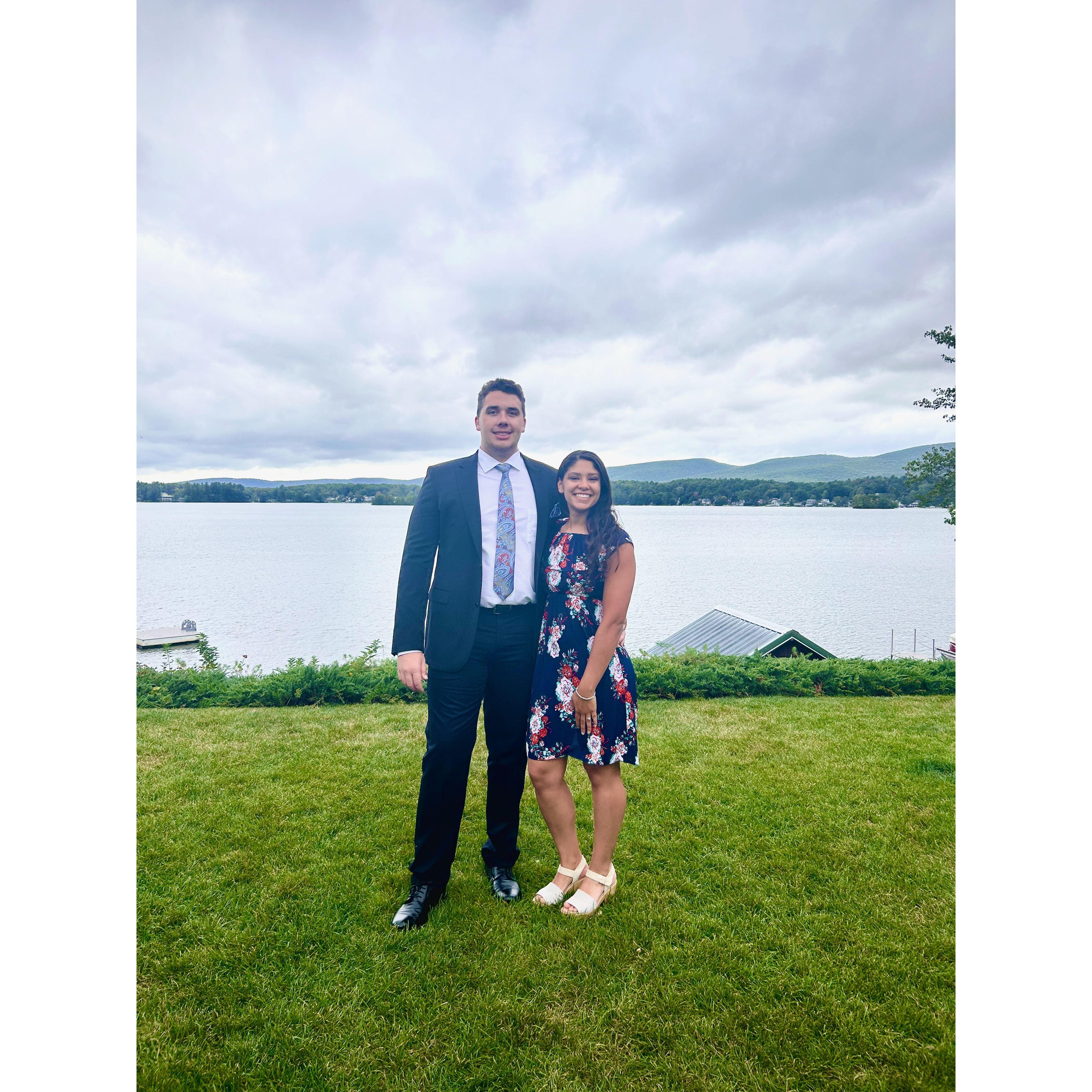 Celebrating at a friends wedding!