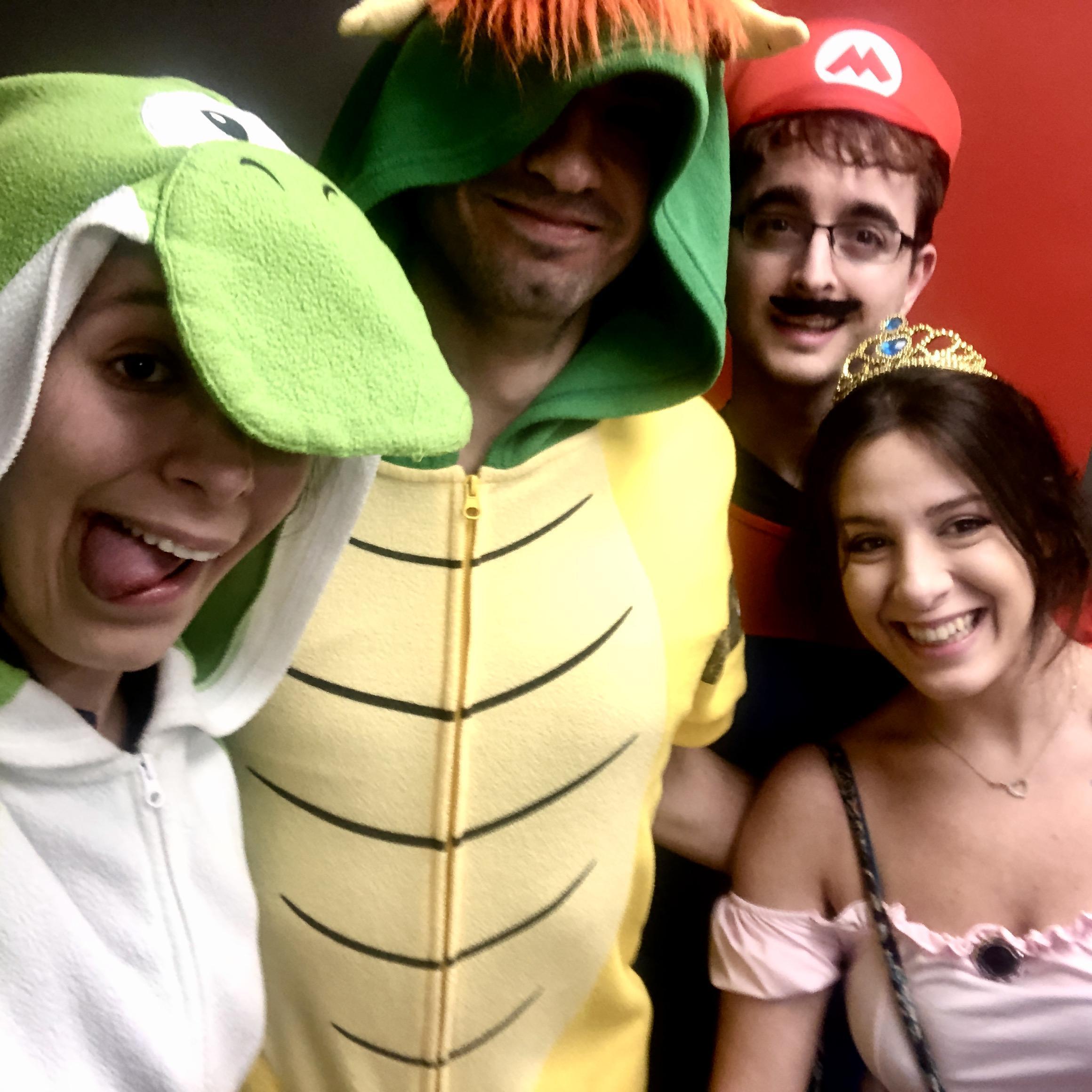 October 2019: We met up with Cat and Andy for Mario-cart go-carting. Regardless of any testimony to the contrary, Yoshi dominated the competition.
