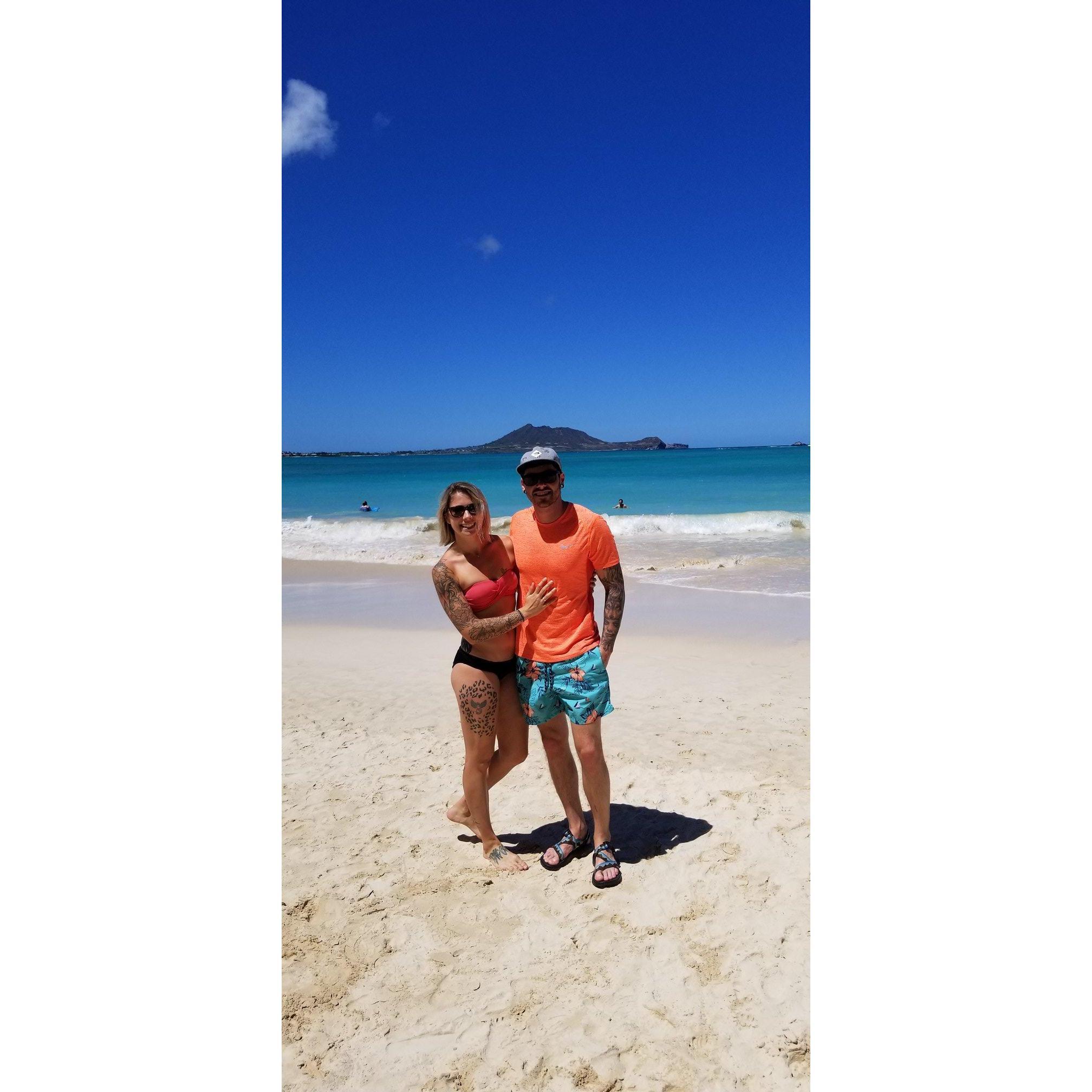 Kailua - Behind venue and where we first said"I love you."