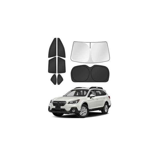 Canvcle Window Shades for 2015-2019 Subaru Outback Accessories Windshield Sun Shade Side Rear Window Covers Sunshade Sun Visor Shield Privacy Protection for Camping Keep Vehicle Cool Black 8PCS