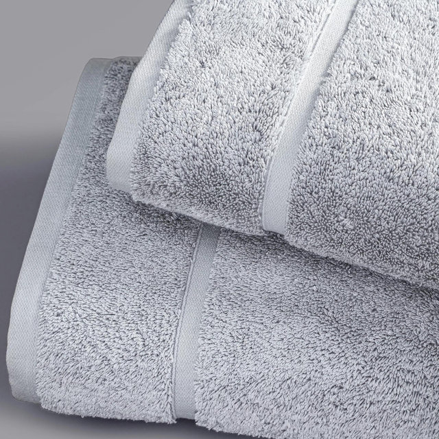Simply Vera Vera Wang Egyptian Cotton Bath Towel, Bath Sheet, Hand Towel, or Washcloth - Silver, BATH SHEET