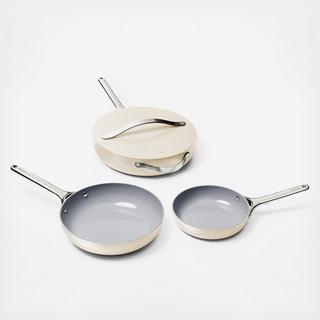 4-Piece Ceramic Non-Stick Fry Pan Set
