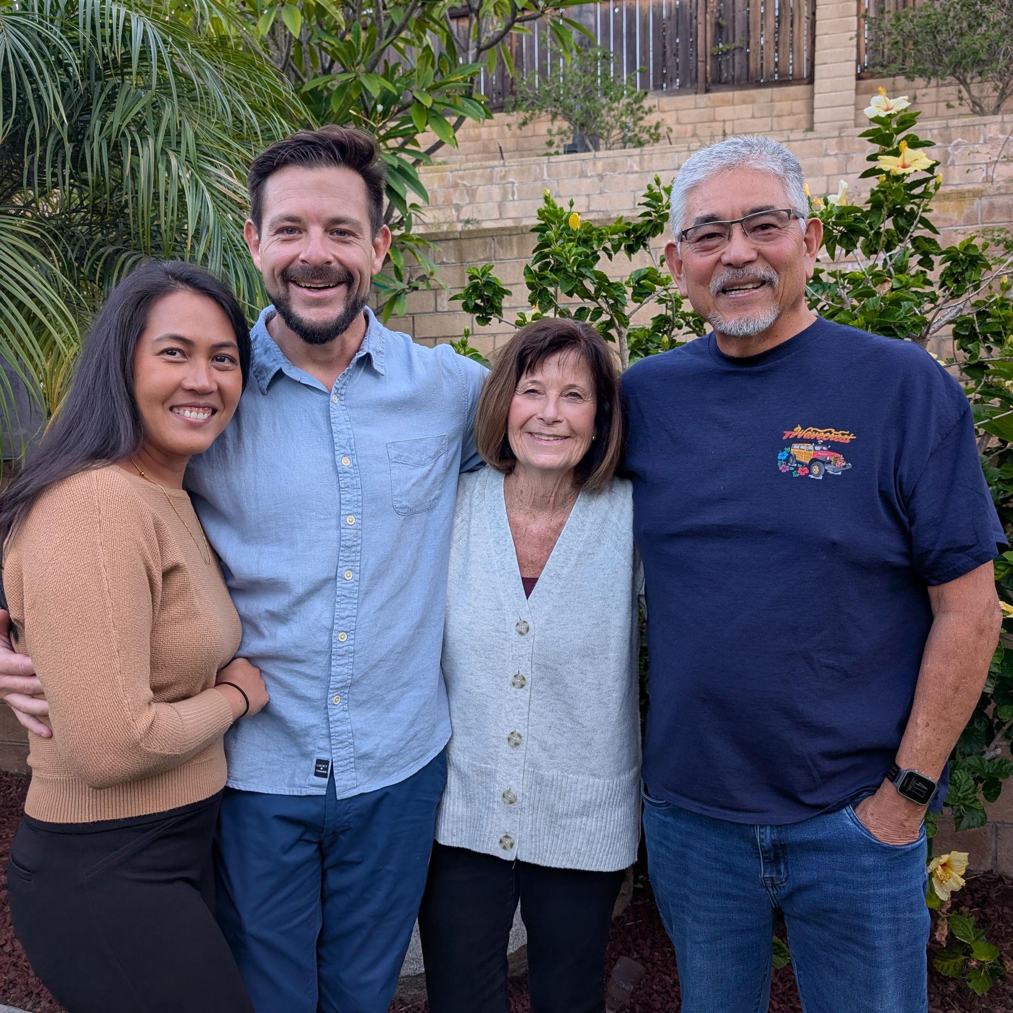 Nessy, Adam, Sandy (Adam's mom) and Wayne