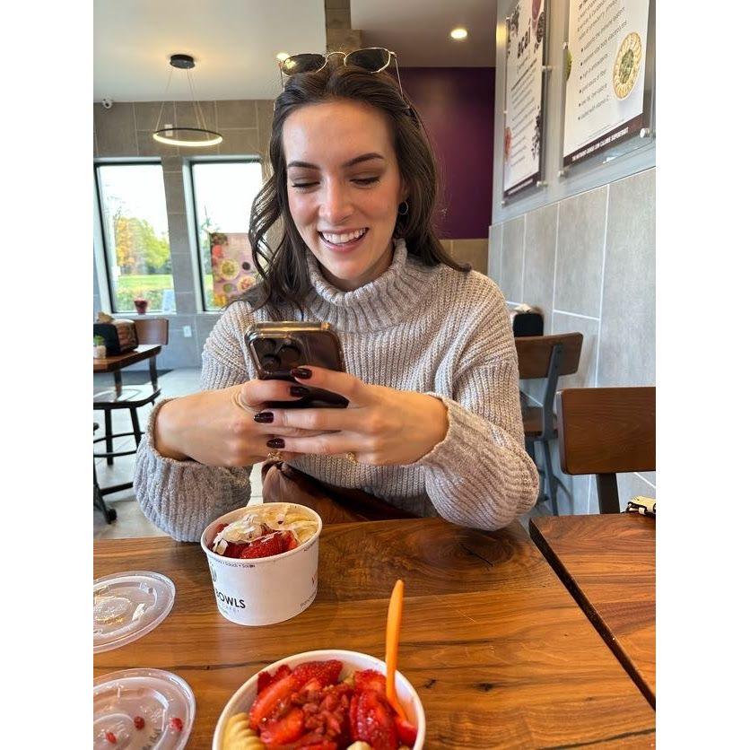 This starts the story of our engagement - we kicked off the 2nd anniversary of MAADOF where it all started - Vitality Bowls for acai!