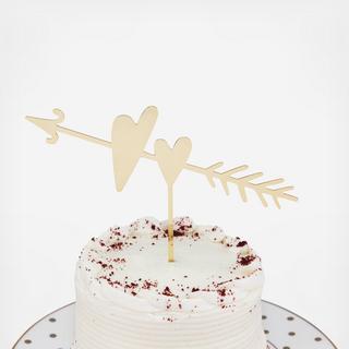 Two Hearts Cake Topper