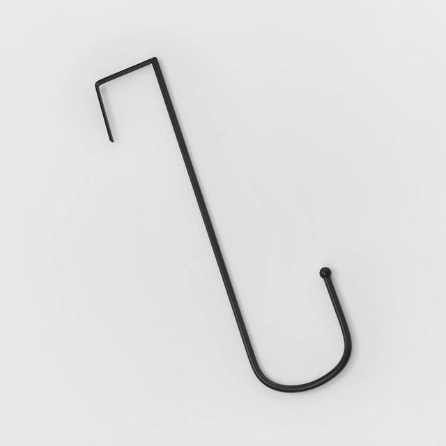 13.5in Rounded Edge Wreath Hanger Black - Wondershop™