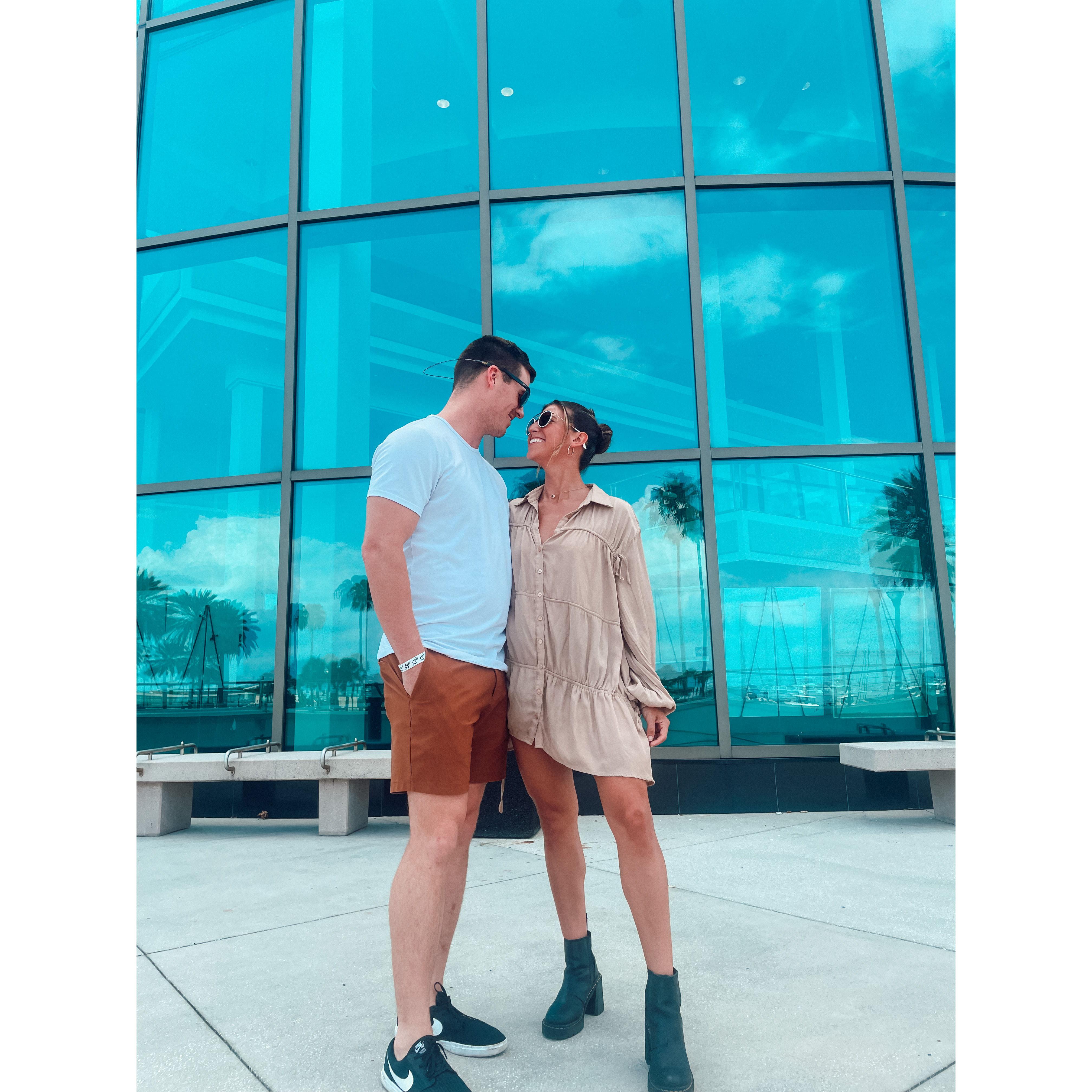 Picture in front of our venue!