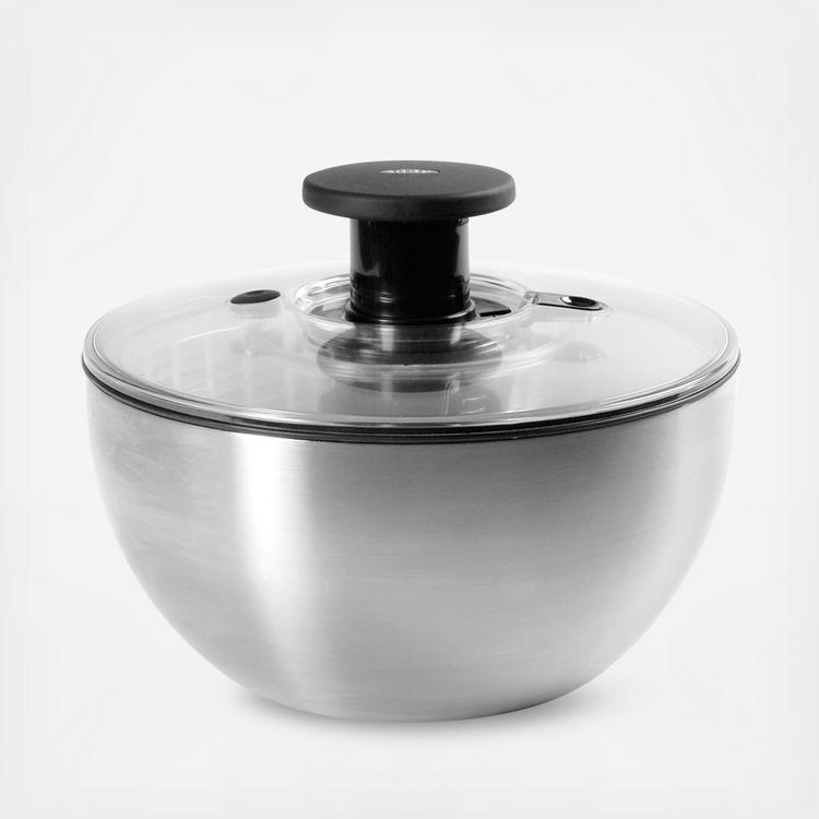 OXO, Steel Salad Spinner | Zola