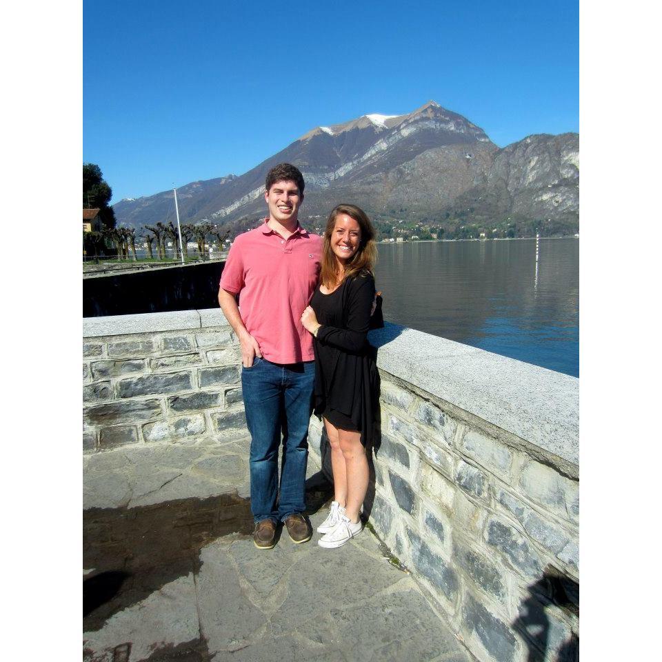 Ben visiting Bridget abroad, spending the weekend at Lake Como!