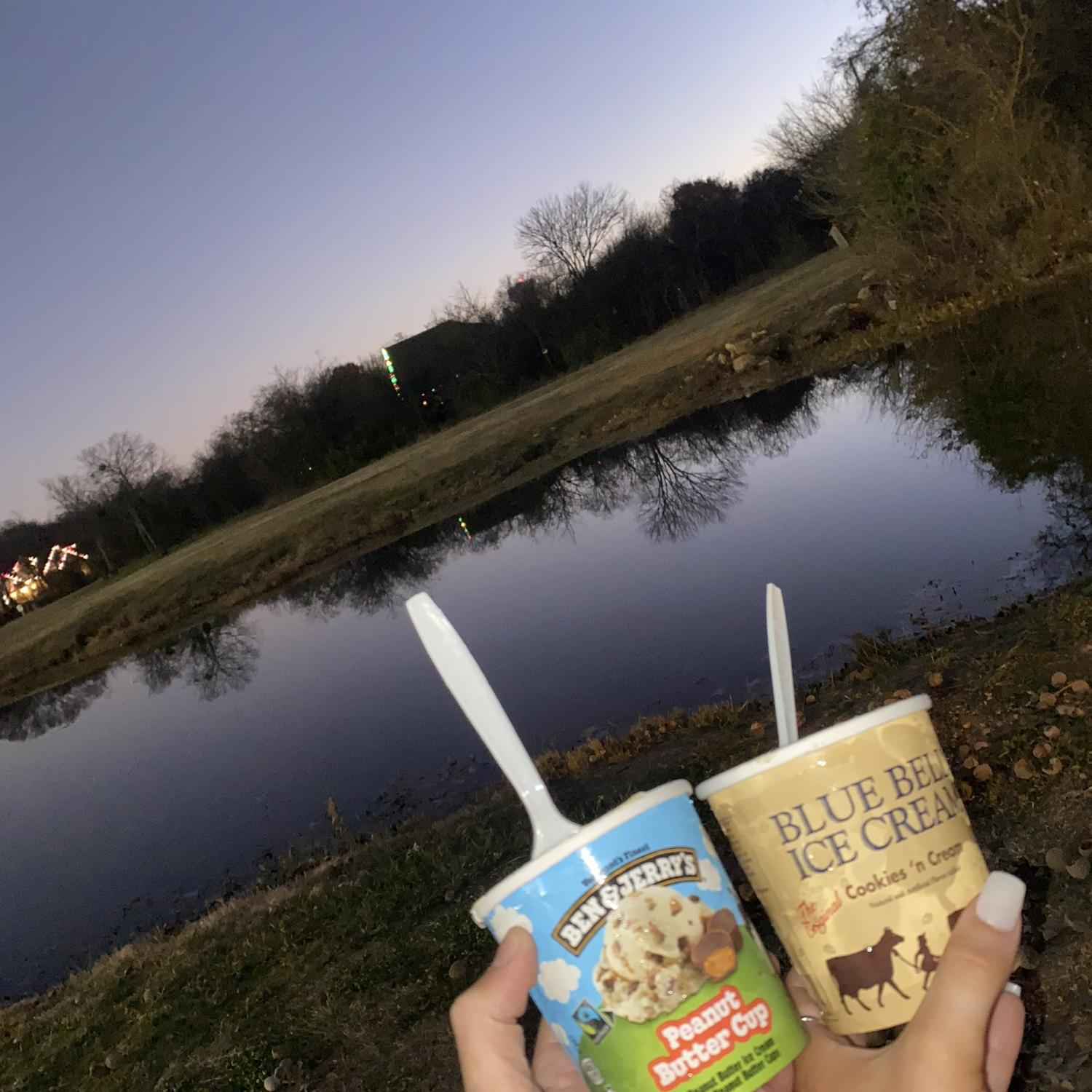 Our Texas and Vermont ice cream 🍦 🤭