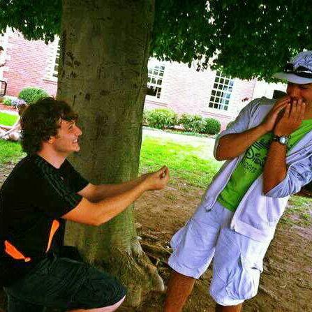 Eddie's first proposal to Matt (groomsman)