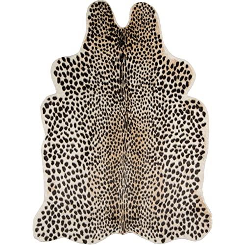 Erin Gates by Momeni Acadia Cheetah Multi Faux Hide Area Rug 5'3" X 7'10"