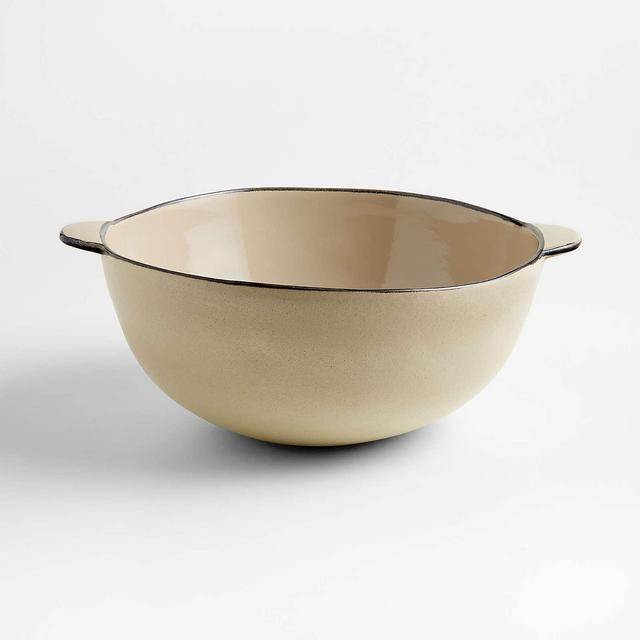 Didi Mu Large Cream Ceramic Mixing Bowl by Eric Adjepong