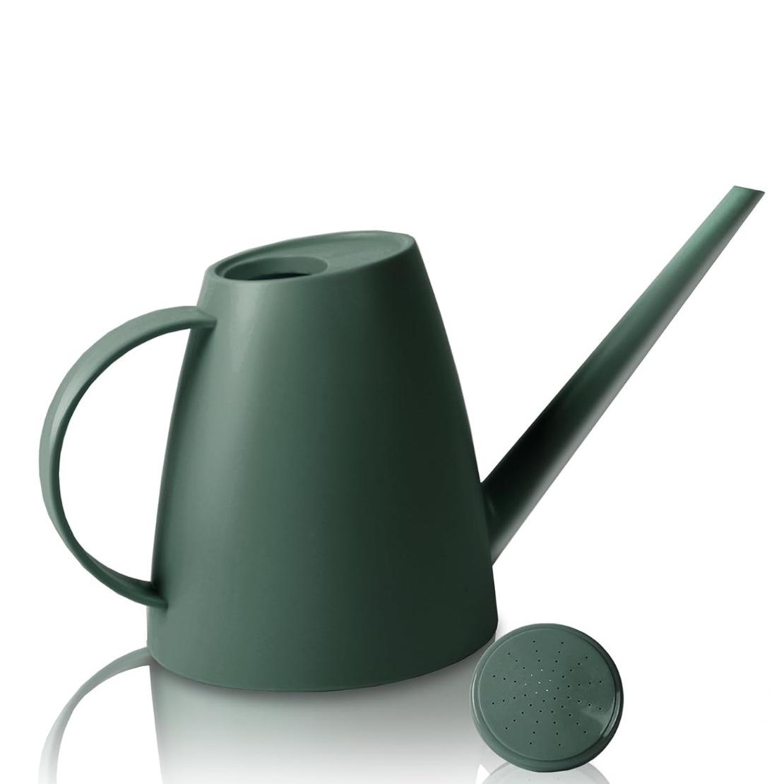 Watering Can for Indoor Outdoor Plants, Modern Small Watering Cans with Removable Nozzle, Long Spout Watering Can for Indoor Bonsai Plants Garden Flowers 1/2 Gallon 1.8L 60OZ