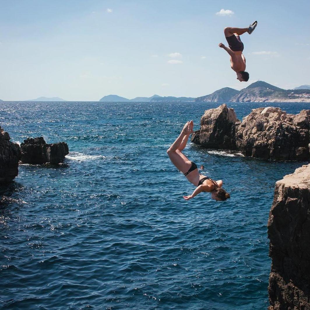 Cliff Jumping in Croatia! Summer 2016