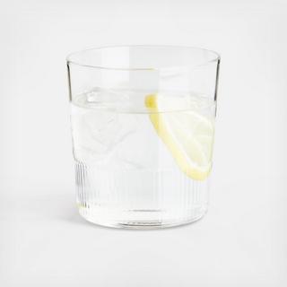 Mid-Ridged Medium Drinking Glass, Set of 4