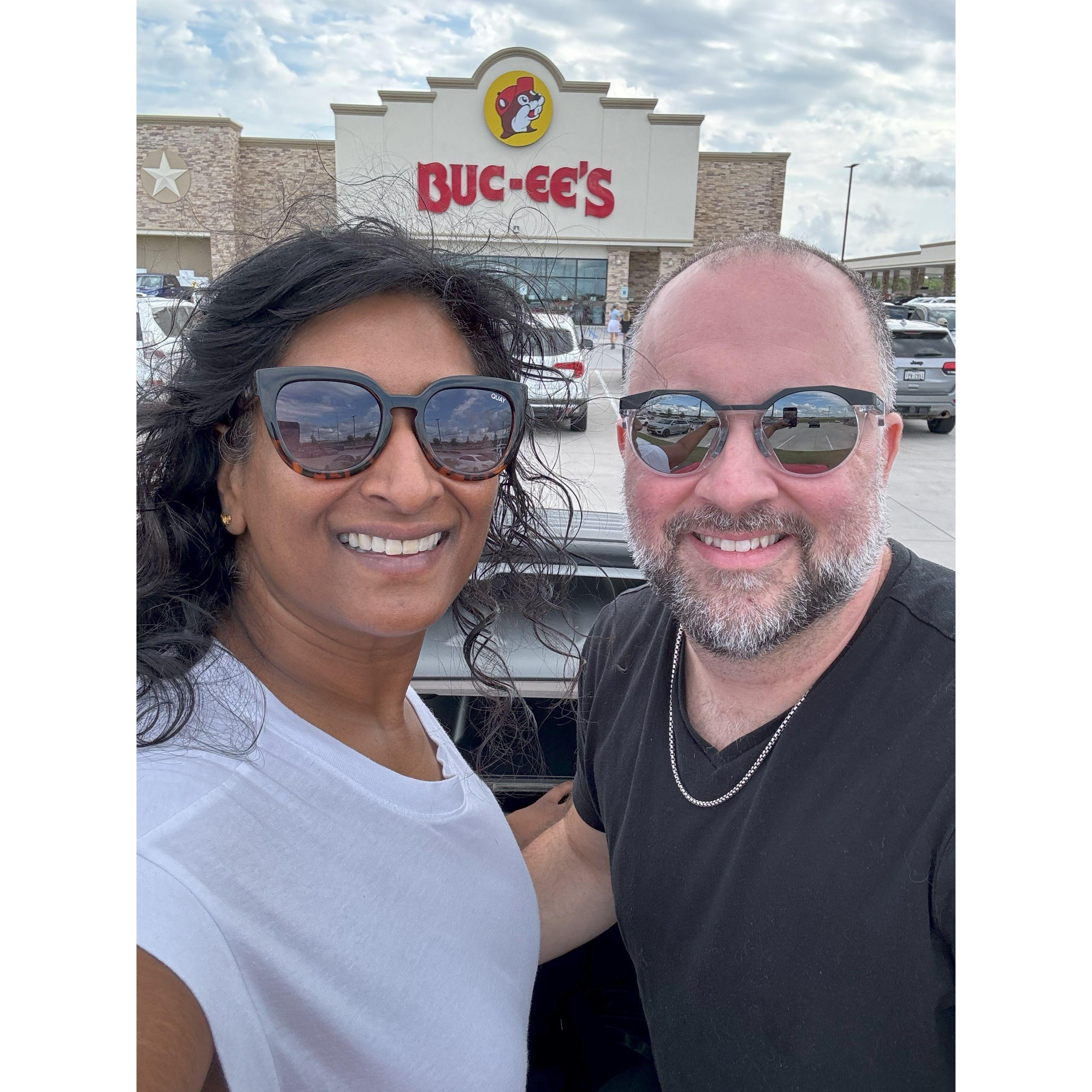 Mandatory Buccees stop on our way to meet friends