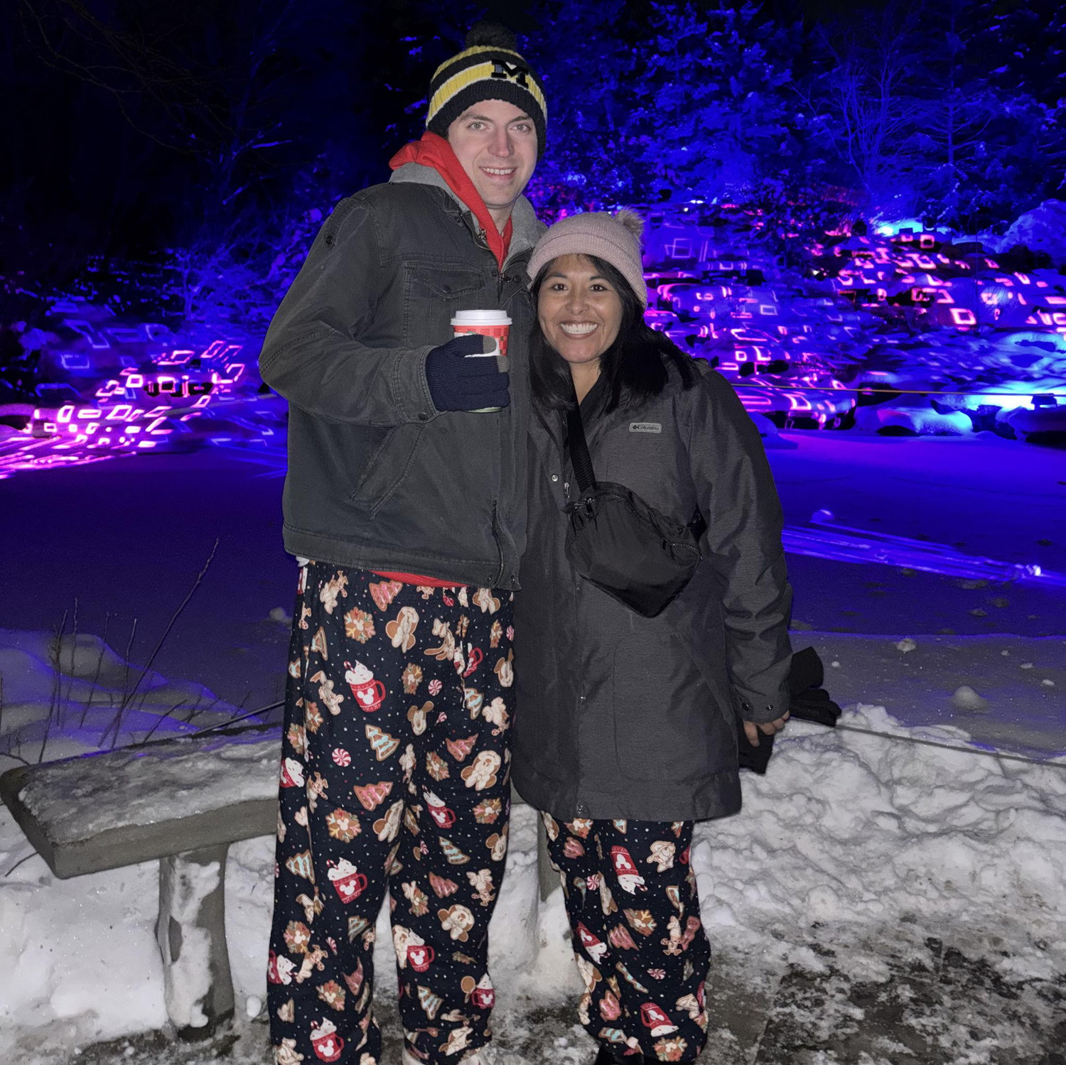 Pajama and light show at Fredrick Meijer Garden