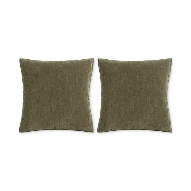 Hotel Collection Reversible Chenille Quilted 2-Pc. European Sham Set, Exclusively at Macy’s