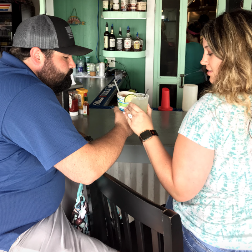 Cheers to the good years (and the recent engagement the day before this was taken)!