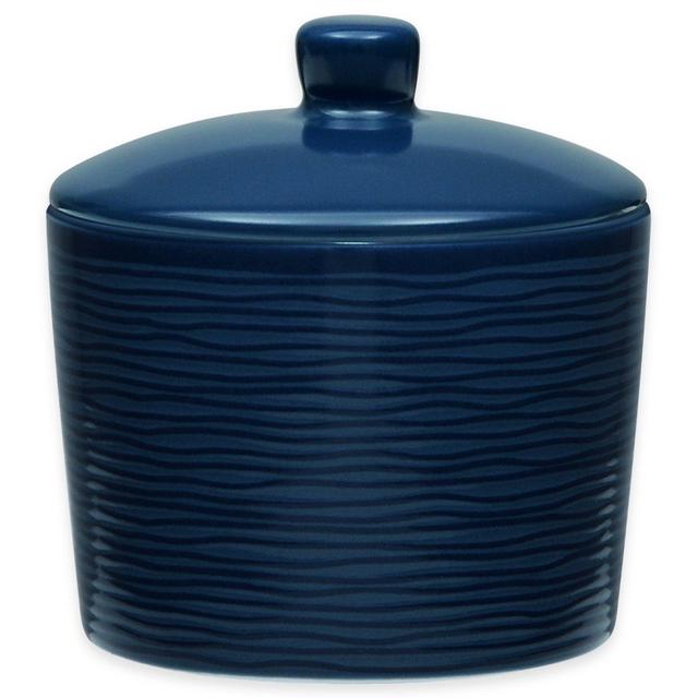Noritake® Navy on Navy Swirl Covered Sugar Bowl