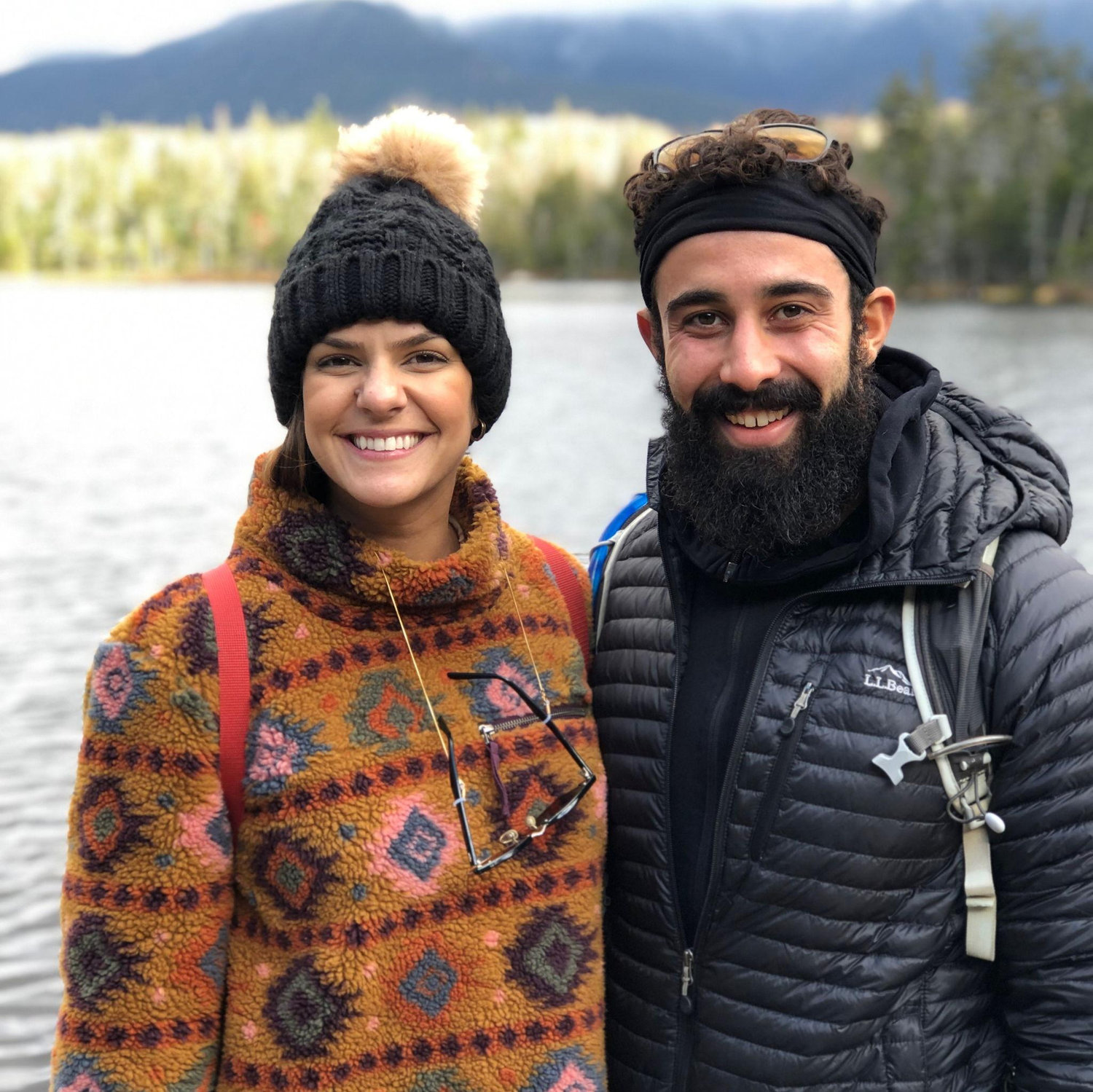 Our first trip together, we did a hike up Lonesome Lake in Lincoln, NH.