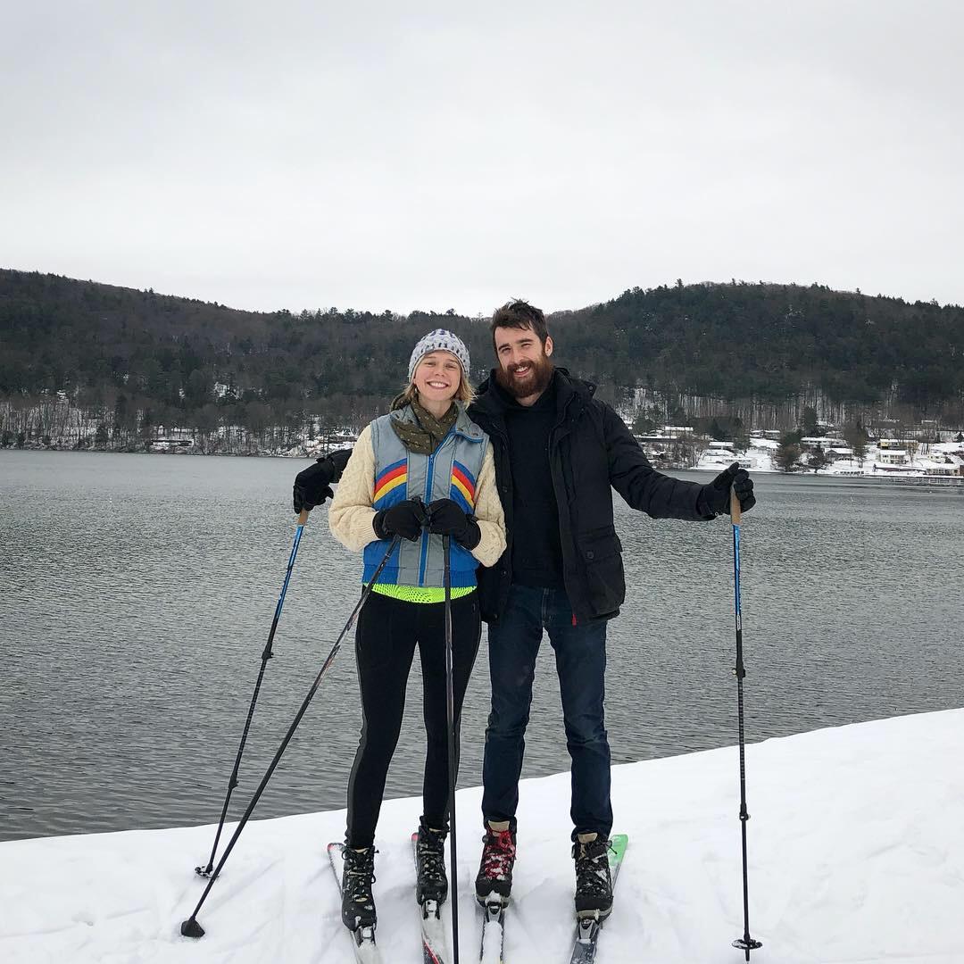 X-country ski on Otsego Lake, Thanksgiving 2018