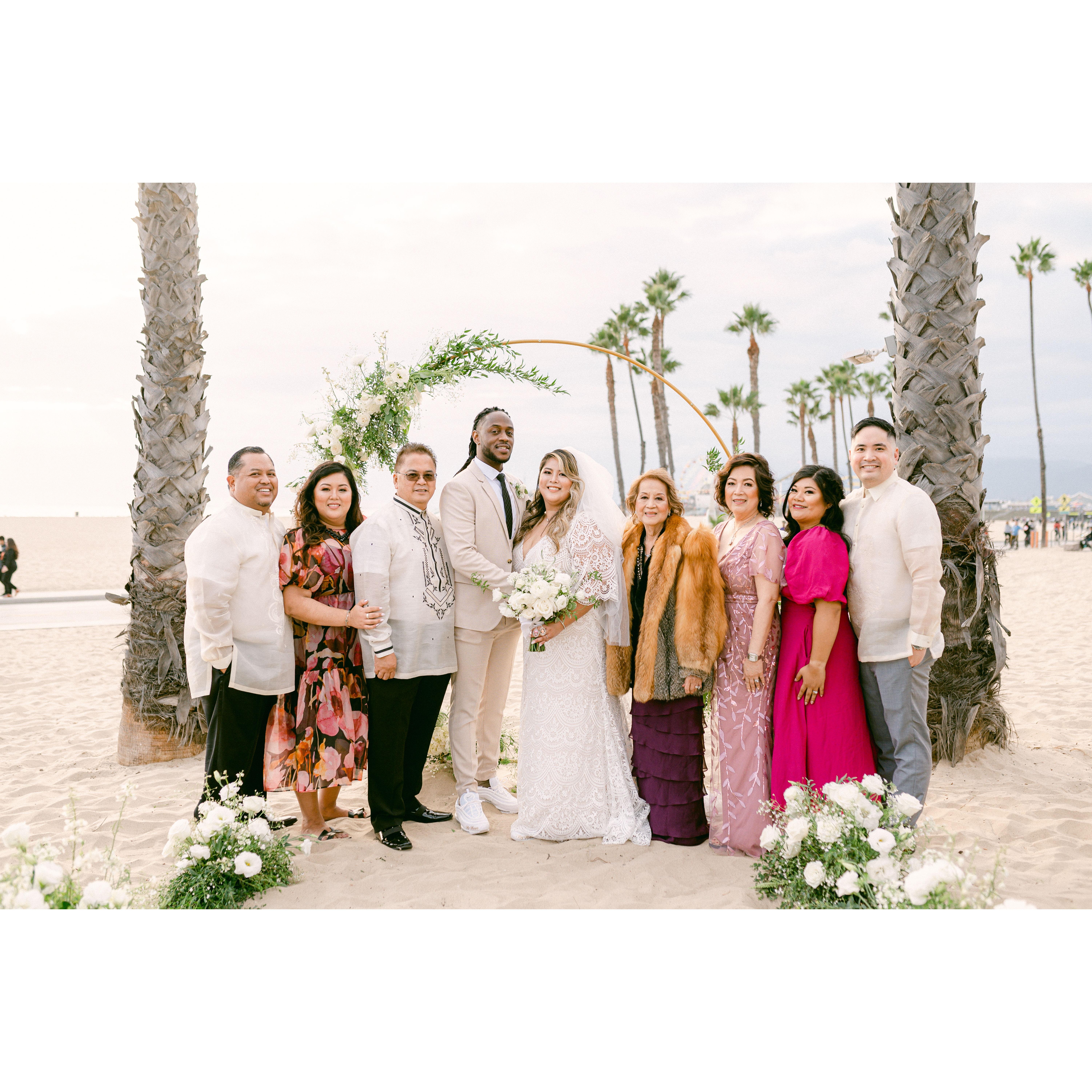 The Newlyweds with the Tongols, Neris and Mama (grandma) Aida Valencia