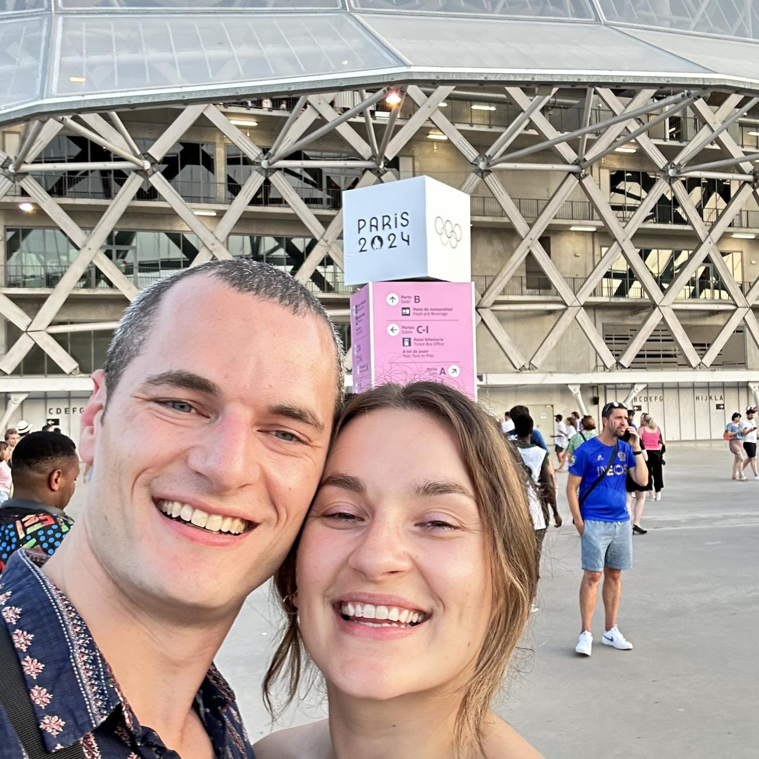 Attending an Olympic soccer match in Nice - July 2024