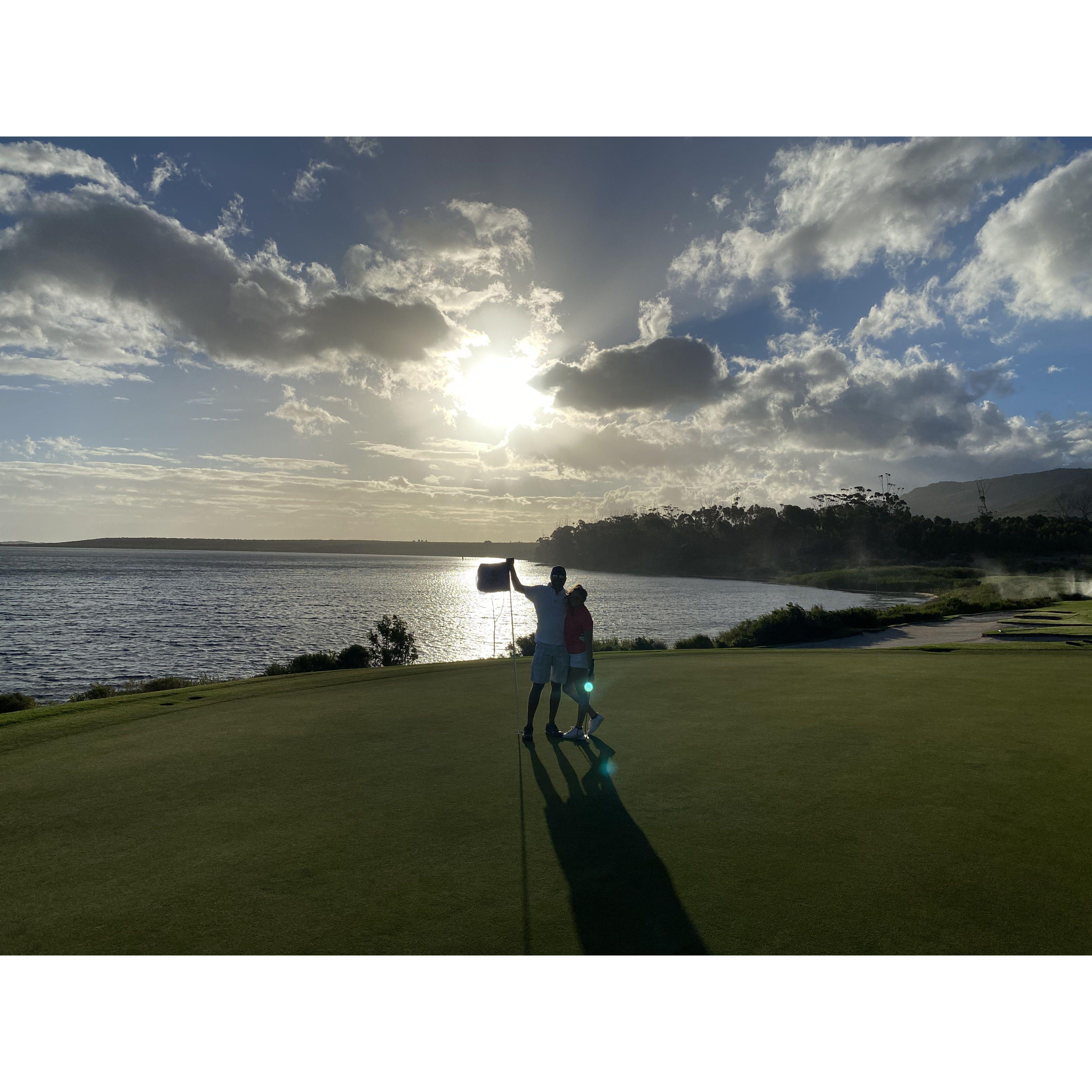 Golfing in Hermanus South Africa