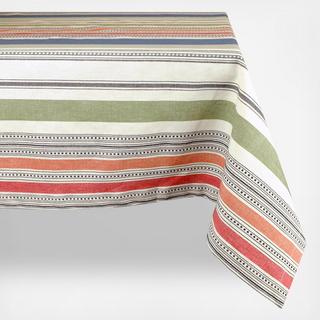 Warm Stripe Tablecloth