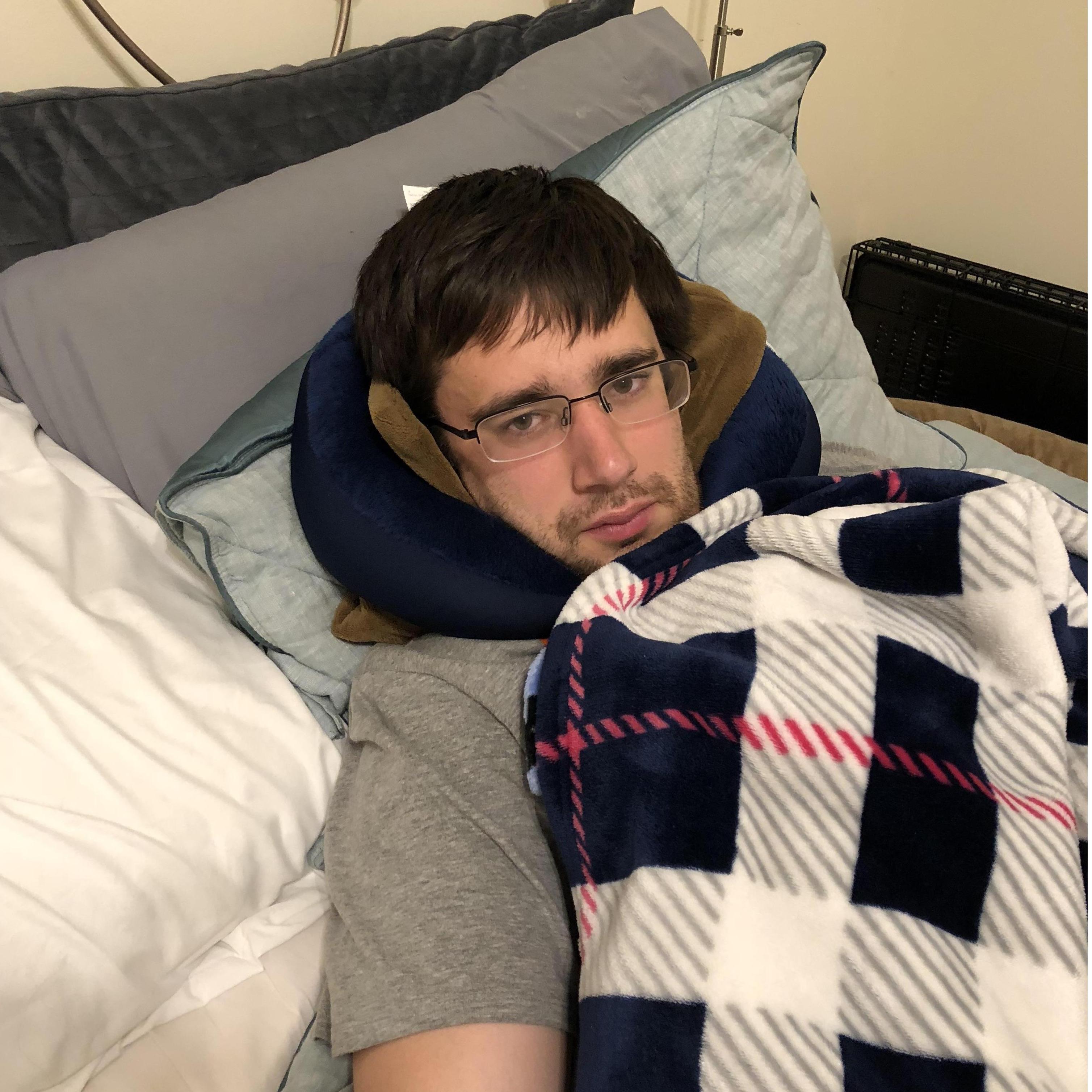 How I "treated" patient John during muscle spasms of his neck.
