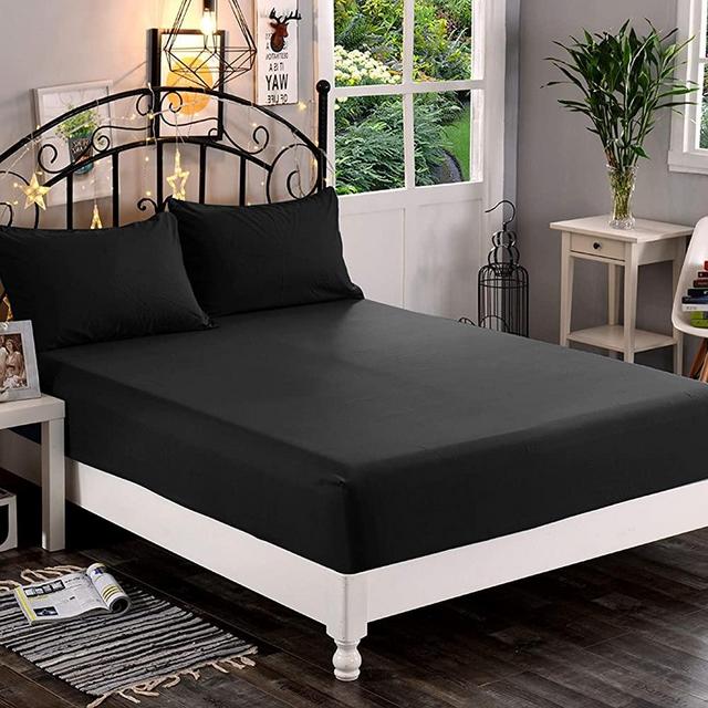 Premium Hotel Quality 1-Piece Fitted Sheet, Luxury & Softest 1500 Thread Count Egyptian Quality Bedding Fitted Sheet Deep Pocket up to 16inch, Wrinkle and Fade Resistant