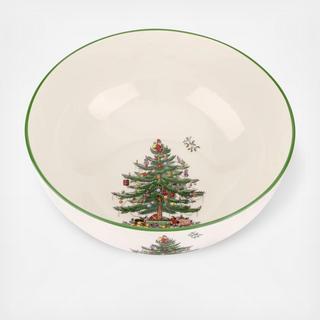 Christmas Tree Round Serving Bowl