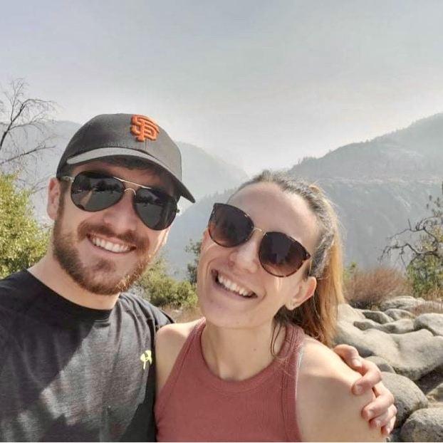 One of our first hikes and Greg's first time visiting Yosemite! That day we saw a bear cub on the trail! Little did we know this would be the site of our engagement several months later