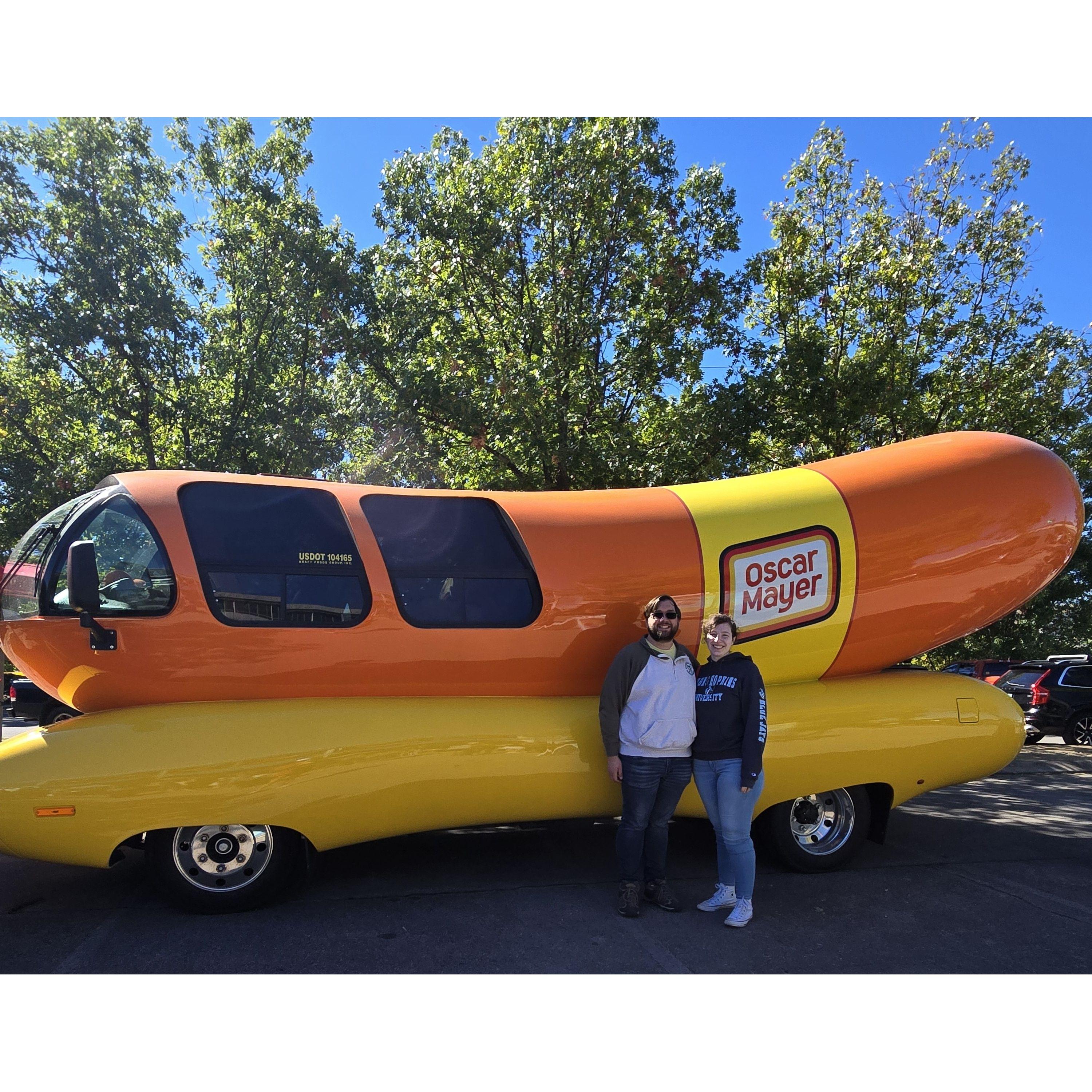 We finally got to live a childhood wish of Kayleigh's, seeing the weenie mobile!