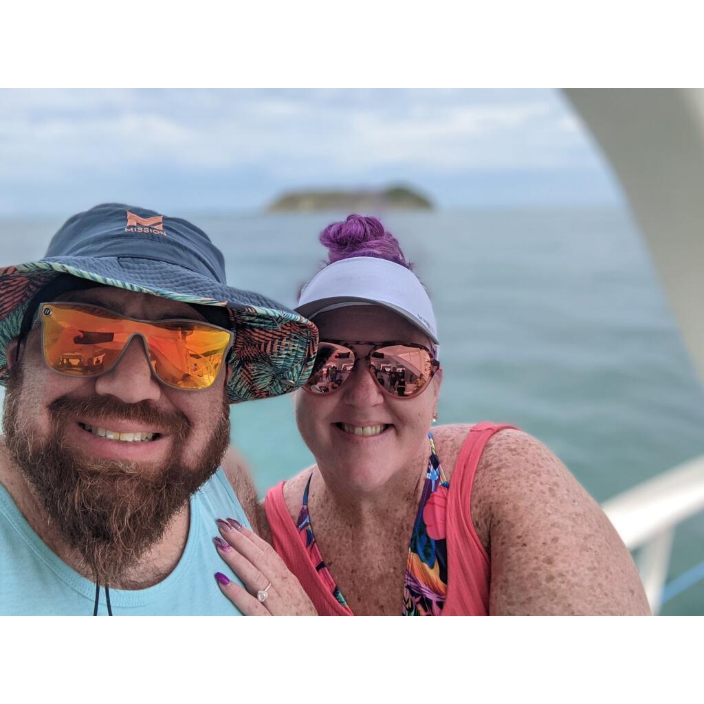 When we got engaged in Manuel Antonio Costa Rica