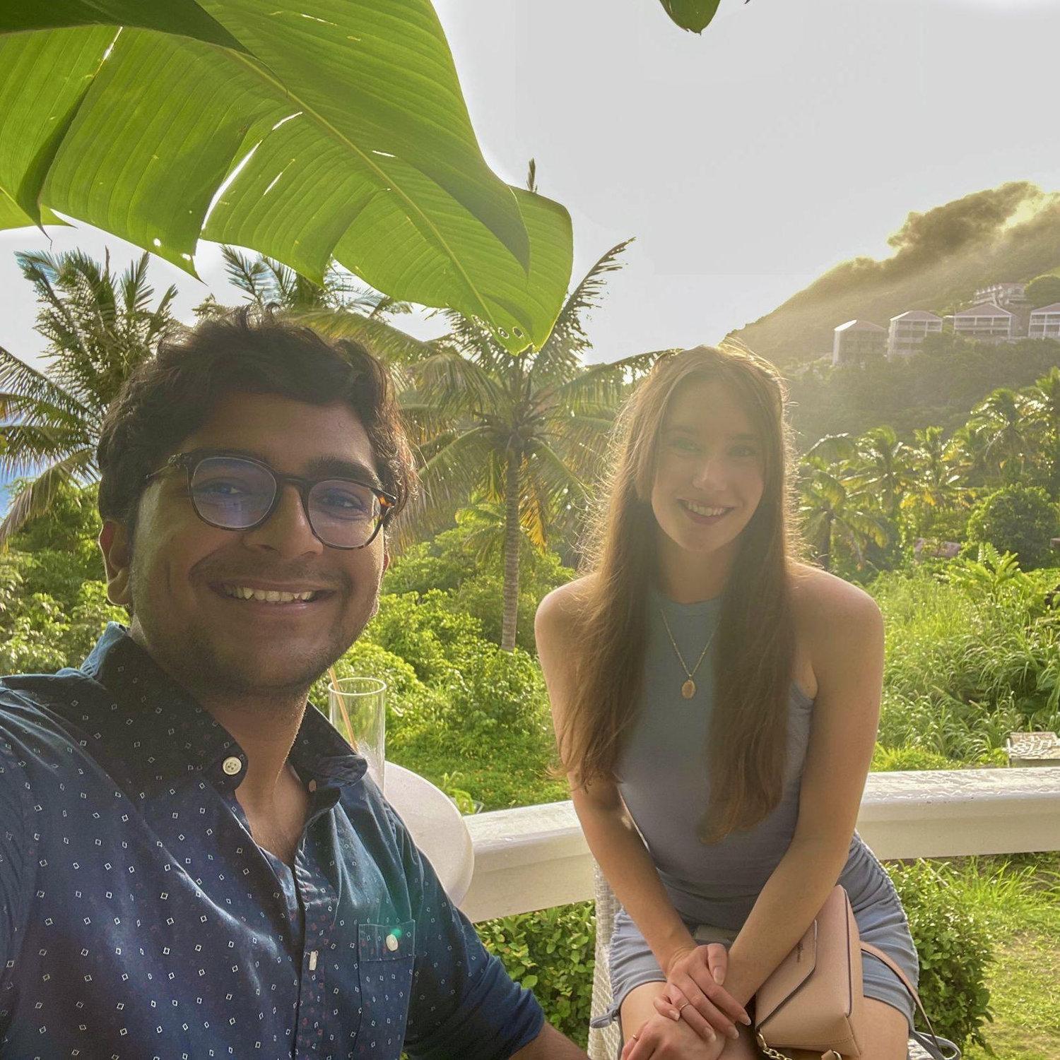 Birthday drinks on Saba Island
