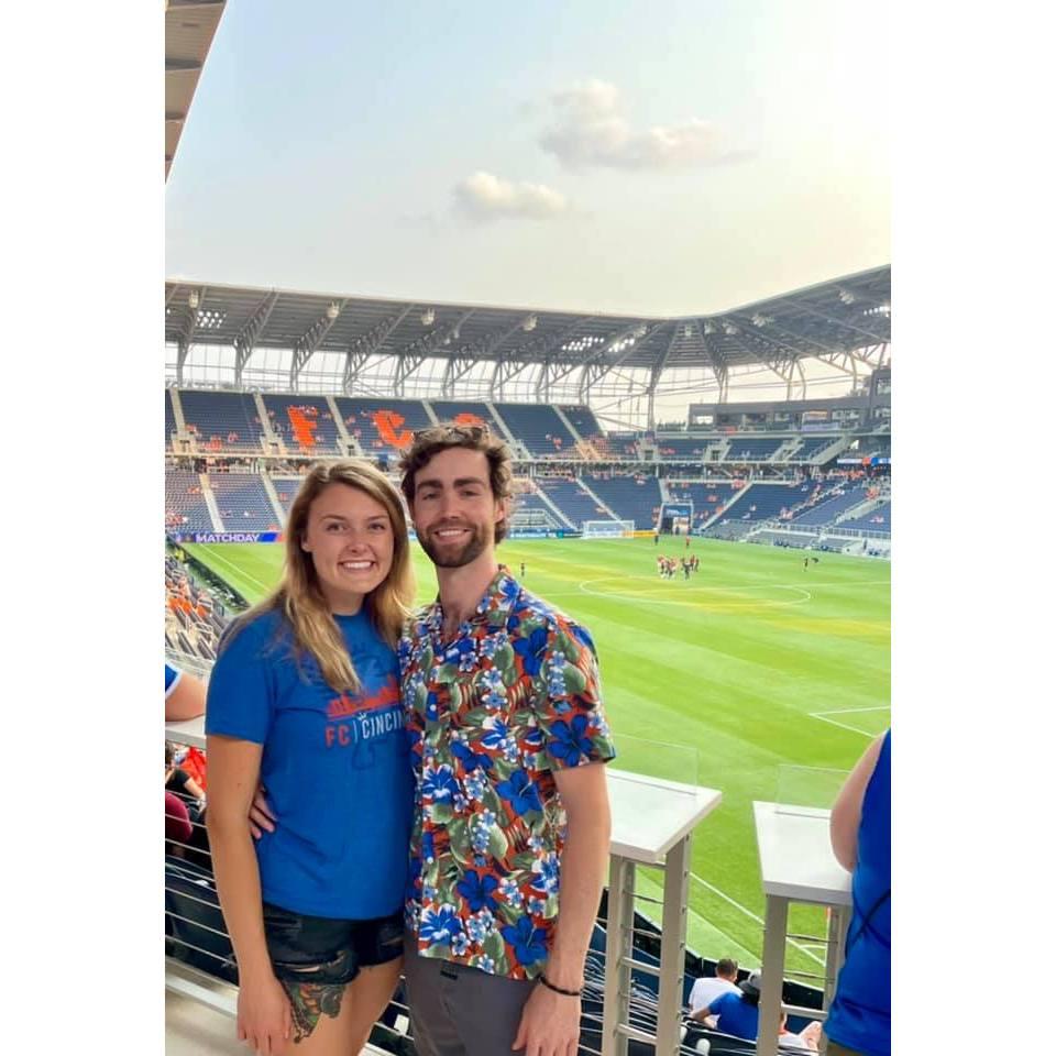 Cheering on FCCincinnati in the new TQL stadium