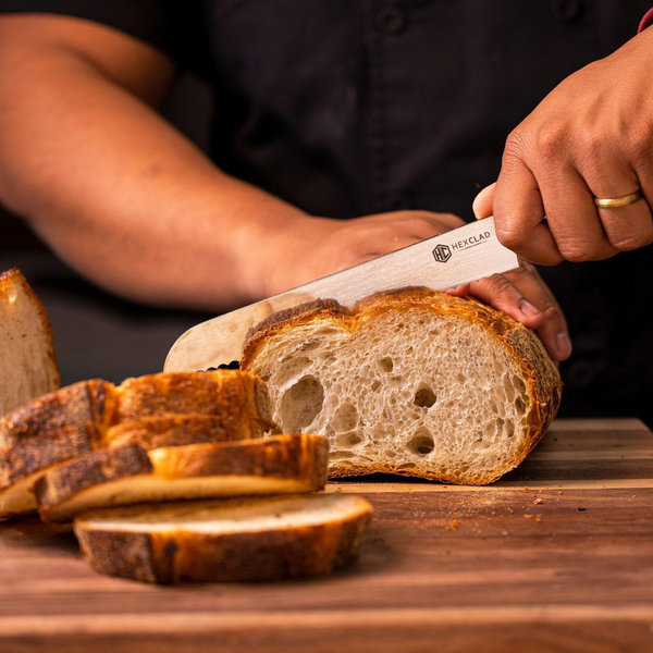 Damascus Steel Serrated Bread Knife