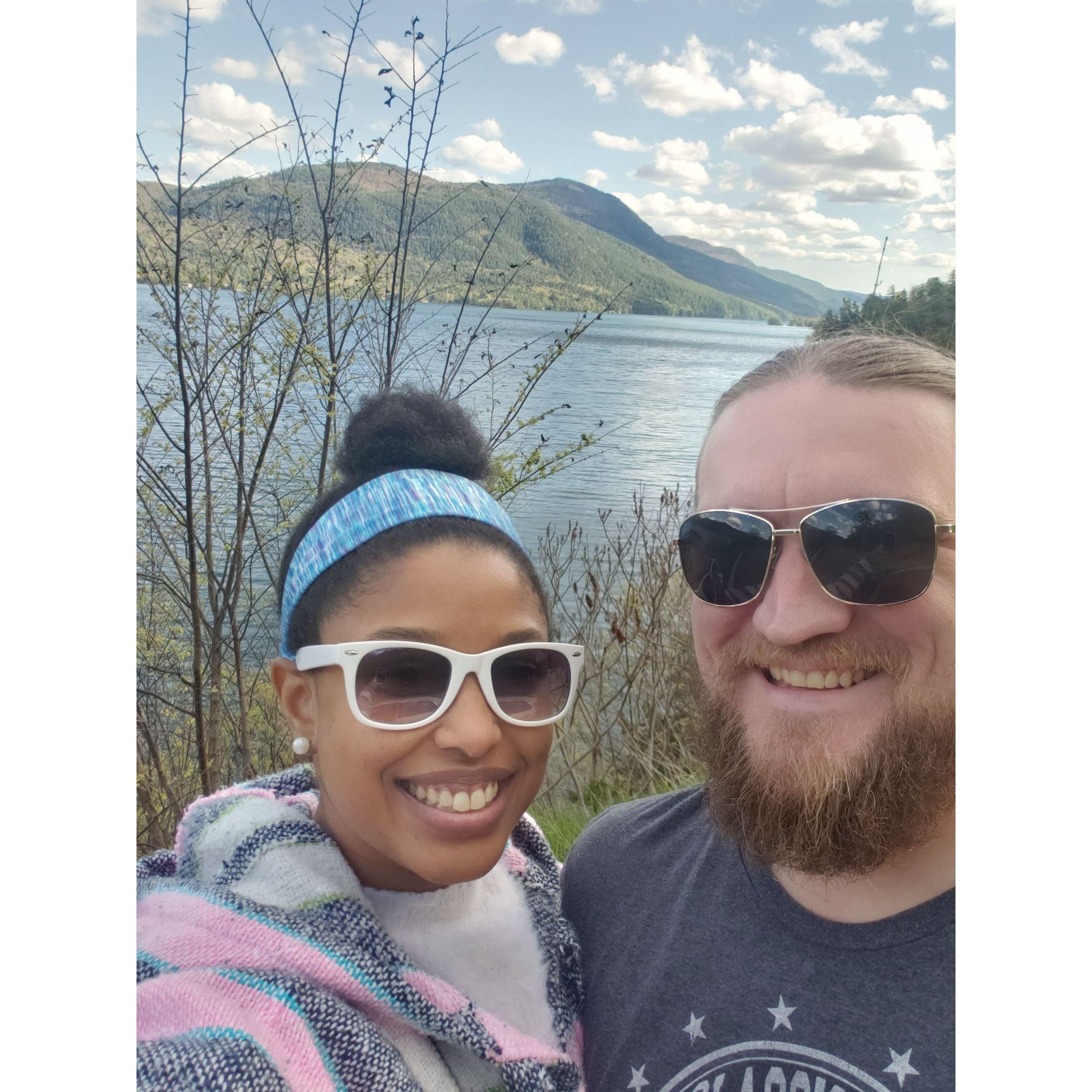 Driving through the Blue Ridge Mountains in Virginia, we had to stop and take a photo. It was too gorgeous there.