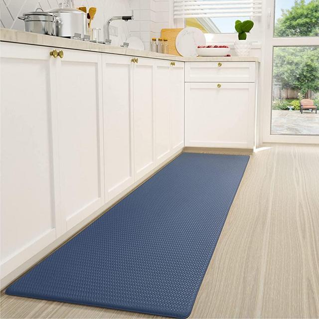 Color G Kitchen Rugs, Kitchen Runner Rug Kitchen Floor Mat, Cushioned Anti-Fatigue Kitchen Mat, Non Skid Waterproof Comfort Standing Kitchen Rugs and Mats, 17"x59", Navy Blue