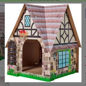 Frisco Tudor House Cardboard Cat House