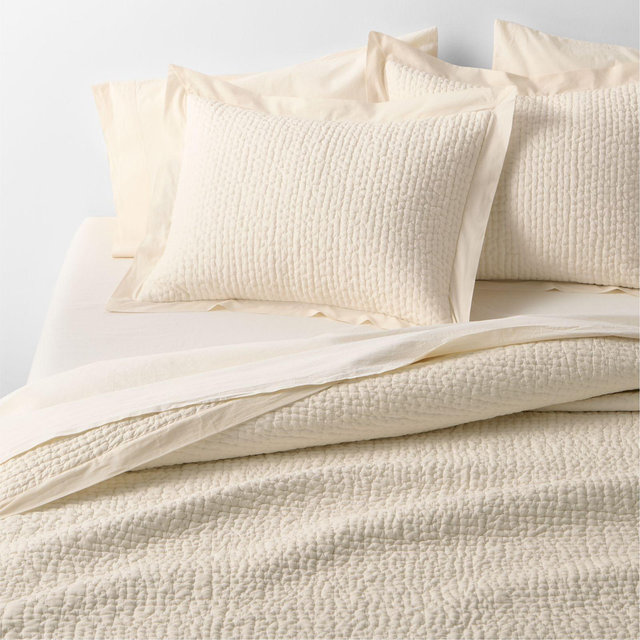 Celeste Organic Cotton Undyed King Quilt
