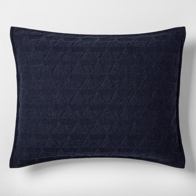 Blue Triangle Stitched Jersey Sham (Standard)- Project 62™ + Nate Berkus™